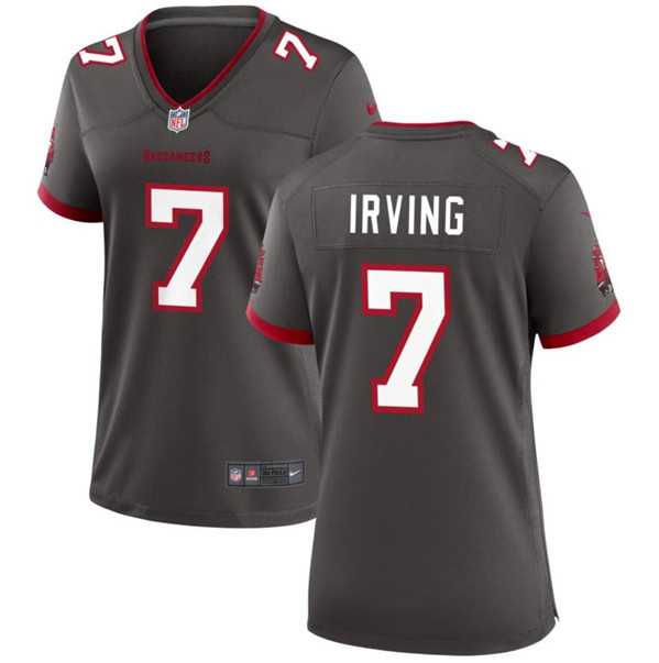 Women%27s Tampa Bay Buccaneers #7 Bucky Irving Gray Stitched Game Jersey Dzhi